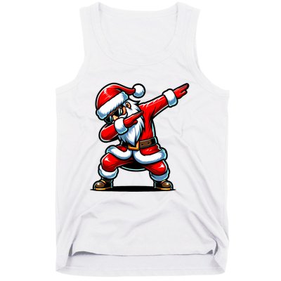 Christmas Santa Dabbing Santa Xmas Funny Tank Top