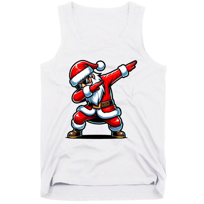 Christmas Santa Dabbing Santa Xmas Funny Tank Top