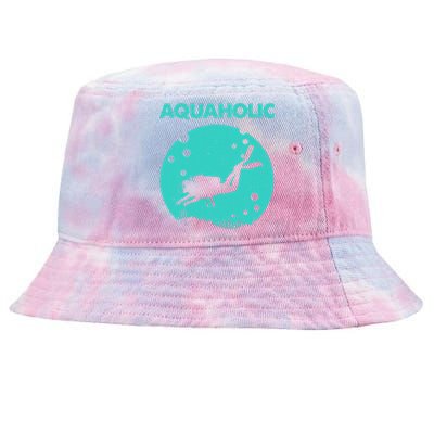 Cool Scuba Diving Themed Design For Scuba Dive Tie-Dyed Bucket Hat