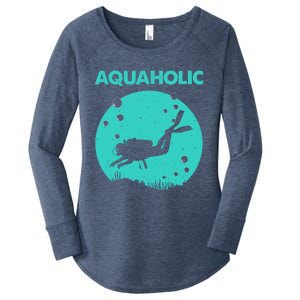 Cool Scuba Diving Themed Design For Scuba Dive Women's Perfect Tri Tunic Long Sleeve Shirt