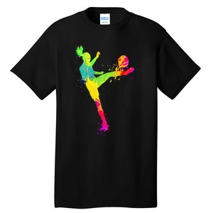 Cool Soccer Design For Soccer Player Sport Lover Tall T-Shirt