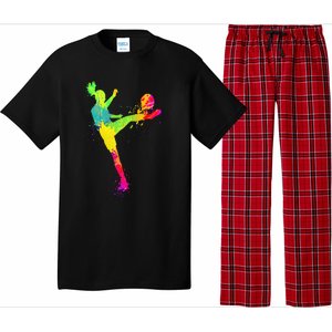 Cool Soccer Design For Soccer Player Sport Lover Pajama Set