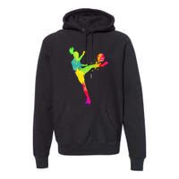 Cool Soccer Design For Soccer Player Sport Lover Premium Hoodie