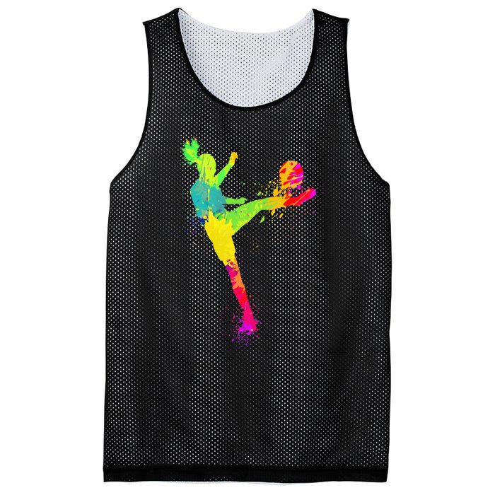 Cool Soccer Design For Soccer Player Sport Lover Mesh Reversible Basketball Jersey Tank