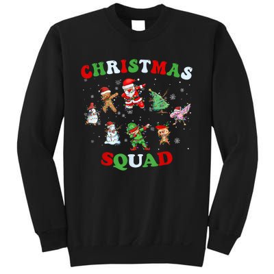 Christmas Squad Dabbing Santa Claus Elf Family Matching Pjs Sweatshirt