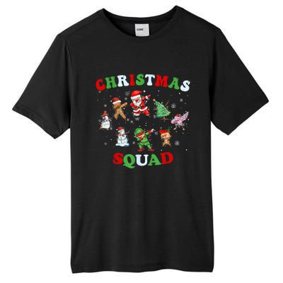 Christmas Squad Dabbing Santa Claus Elf Family Matching Pjs Tall Fusion ChromaSoft Performance T-Shirt