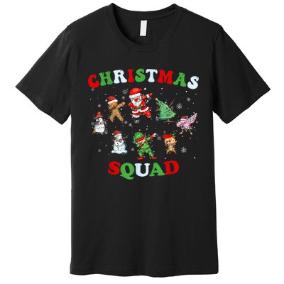 Christmas Squad Dabbing Santa Claus Elf Family Matching Pjs Premium T-Shirt