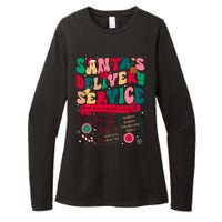 Christmas SantaS Delivery Service L&D Labor Delivery Nurse Womens CVC Long Sleeve Shirt