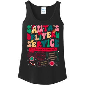 Christmas SantaS Delivery Service L&D Labor Delivery Nurse Ladies Essential Tank