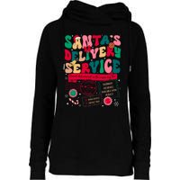 Christmas SantaS Delivery Service L&D Labor Delivery Nurse Womens Funnel Neck Pullover Hood