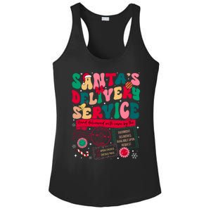 Christmas SantaS Delivery Service L&D Labor Delivery Nurse Ladies PosiCharge Competitor Racerback Tank