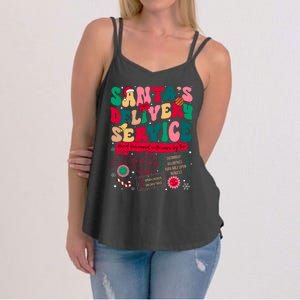 Christmas SantaS Delivery Service L&D Labor Delivery Nurse Women's Strappy Tank