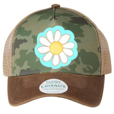 Cool Summer Daisy Aesthetic Legacy Tie Dye Trucker Hat