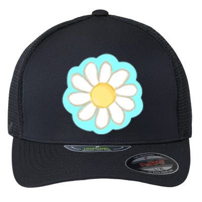 Cool Summer Daisy Aesthetic Flexfit Unipanel Trucker Cap