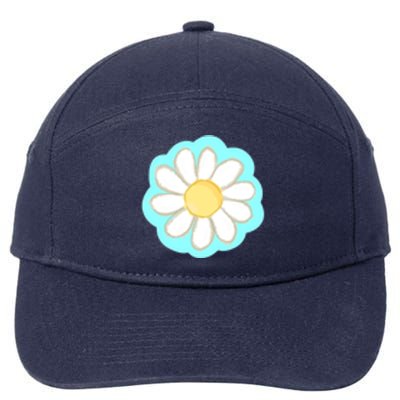 Cool Summer Daisy Aesthetic 7-Panel Snapback Hat