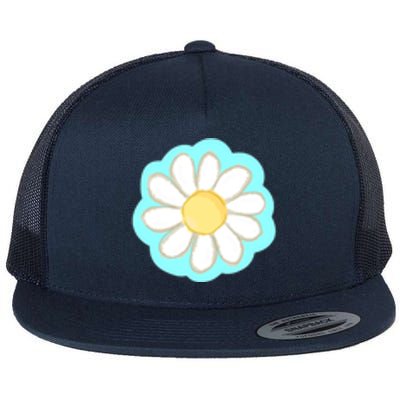 Cool Summer Daisy Aesthetic Flat Bill Trucker Hat