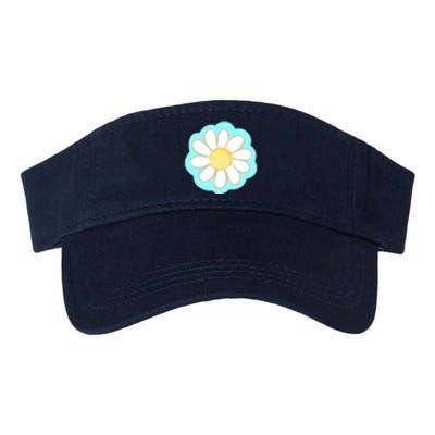 Cool Summer Daisy Aesthetic Valucap Bio-Washed Visor