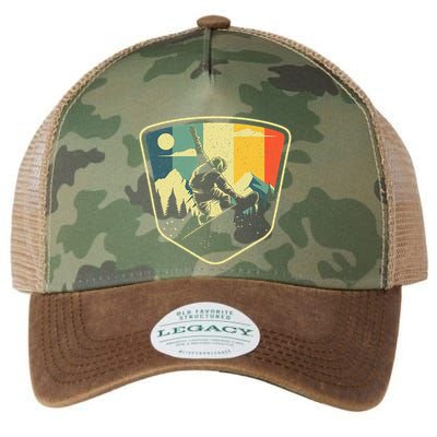 Cool Snowboarding Design Vintage Snowboarder Legacy Tie Dye Trucker Hat