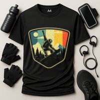 Cool Snowboarding Design Vintage Snowboarder Performance Shirt