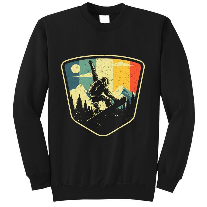 Cool Snowboarding Design Vintage Snowboarder Sweatshirt