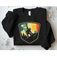 Cool Snowboarding Design Vintage Snowboarder Sweatshirt