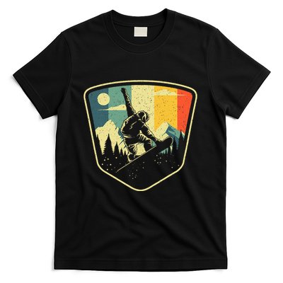 Cool Snowboarding Design Vintage Snowboarder T-Shirt