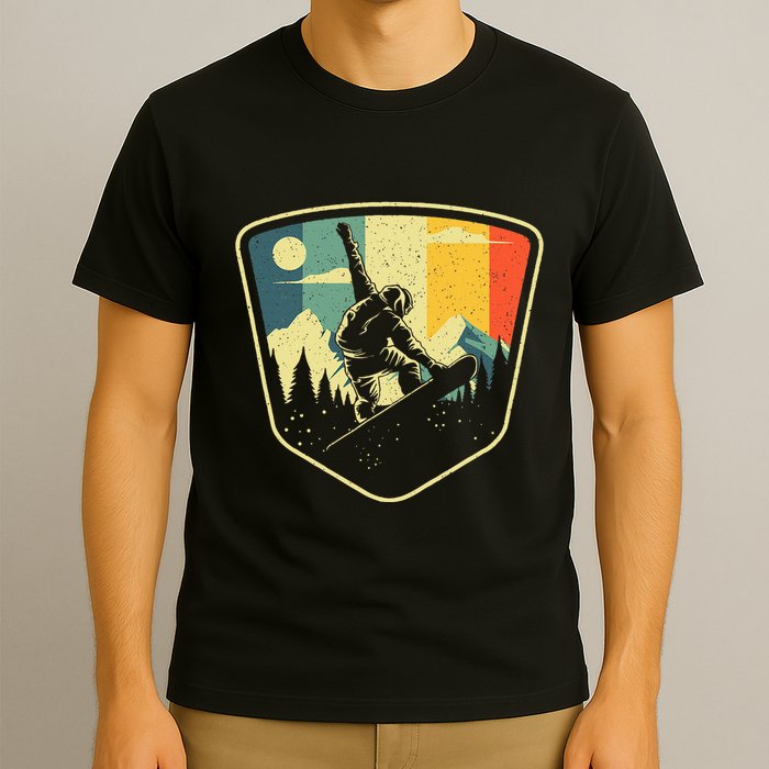 Cool Snowboarding Design Vintage Snowboarder T-Shirt