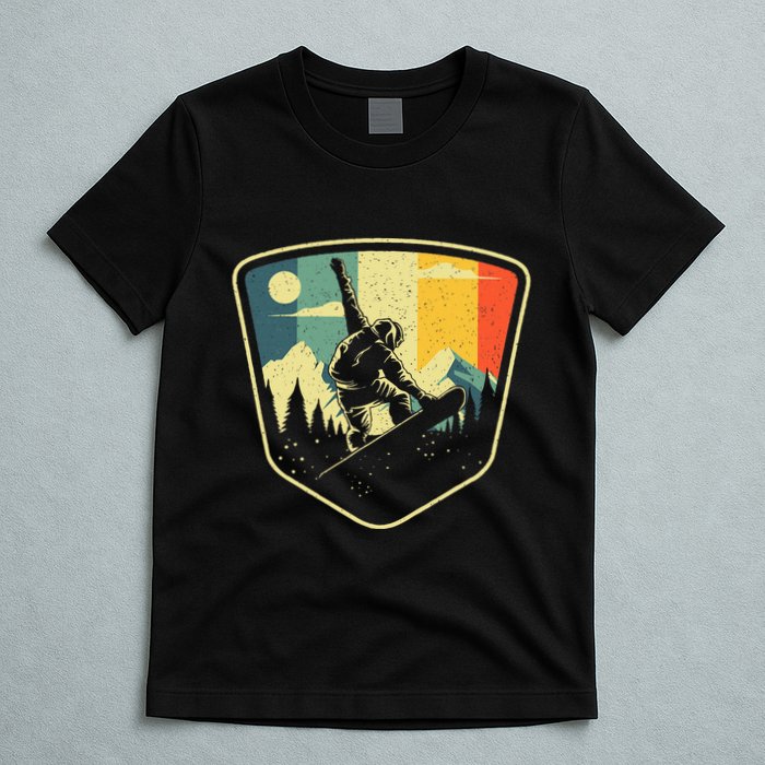 Cool Snowboarding Design Vintage Snowboarder T-Shirt