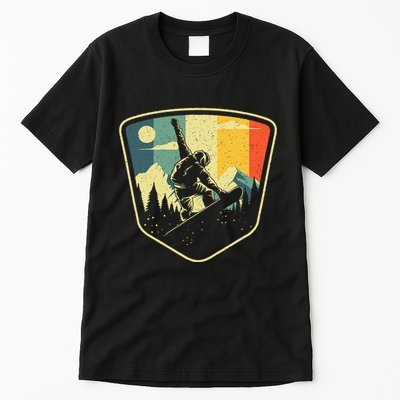 Cool Snowboarding Design Vintage Snowboarder Tall T-Shirt