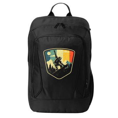 Cool Snowboarding Design Vintage Snowboarder City Backpack
