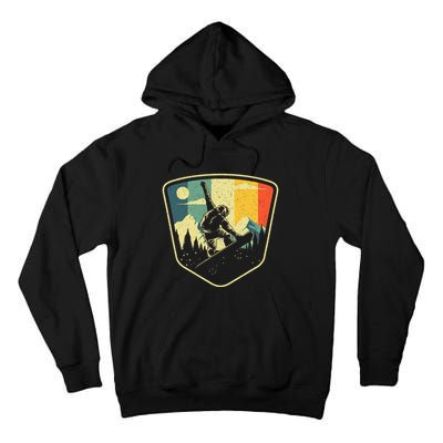 Cool Snowboarding Design Vintage Snowboarder Tall Hoodie