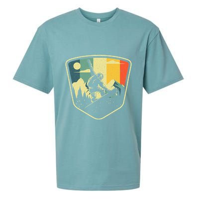 Cool Snowboarding Design Vintage Snowboarder Sueded Cloud Jersey T-Shirt