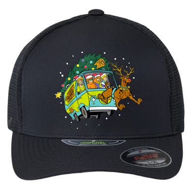 Christmas Scooby .Doo Mystery Machine Xmas Reindeer Gang Gift Flexfit Unipanel Trucker Cap