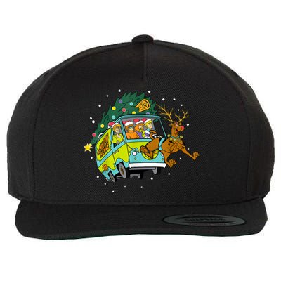 Christmas Scooby .Doo Mystery Machine Xmas Reindeer Gang Gift Wool Snapback Cap