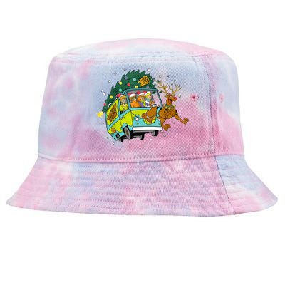 Christmas Scooby .Doo Mystery Machine Xmas Reindeer Gang Gift Tie-Dyed Bucket Hat