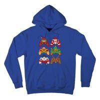 Christmas Santa Deer Gaming Controllers Gift Tall Hoodie