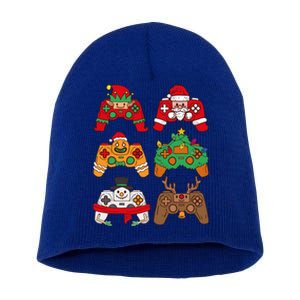 Christmas Santa Deer Gaming Controllers Gift Short Acrylic Beanie