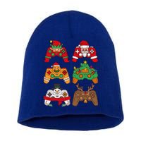 Christmas Santa Deer Gaming Controllers Gift Short Acrylic Beanie