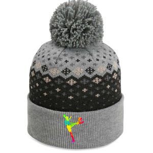 Cool Colorful Soccer Girl Soccer Player The Baniff Cuffed Pom Beanie