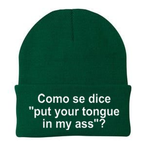 Como Se Dice Put Your Tongue In My Ass Funny Spanish Knit Cap Winter Beanie