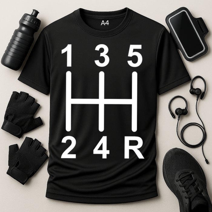 Car Shift Driver Cooling Performance Crew T-Shirt