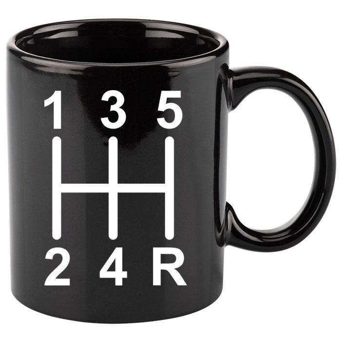 Car Shift Driver 11oz C Handle Ceramic Mug