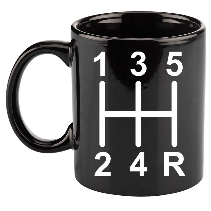 Car Shift Driver 11oz C Handle Ceramic Mug