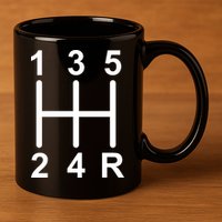 Car Shift Driver 11oz C Handle Ceramic Mug