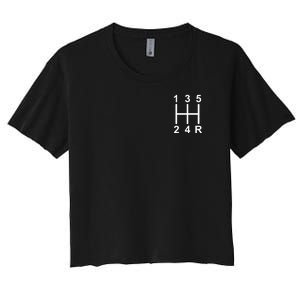 Car Shift Driver Women's Crop Top Tee