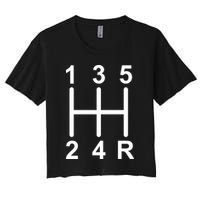 Car Shift Driver Women's Crop Top Tee