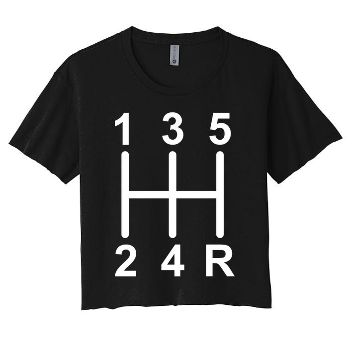 Car Shift Driver Women's Crop Top Tee