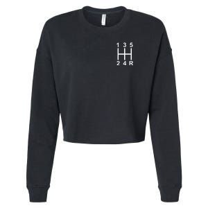 Car Shift Driver Cropped Pullover Crew