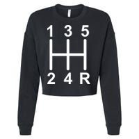 Car Shift Driver Cropped Pullover Crew