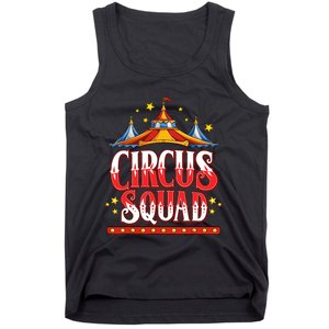 Circus Squad Event Carnival Staff Birthday Party Theme Show Tank Top